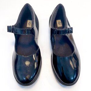 UGG Girls Patent Leather Mary Jane Shoes, Size 6